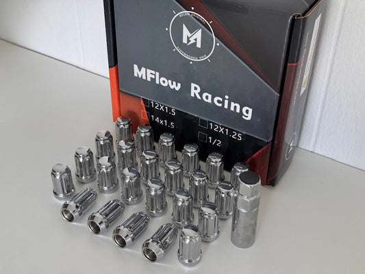 MFLOW 6 SPLINE 12X1.5 L35mm HEX 3/4 24+KEY Conical --Chrome