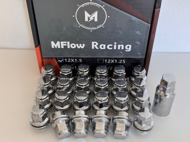 MFLOW MAG 12X1.5 L35mm HEX 3/4 24+Key Conical --Chrome