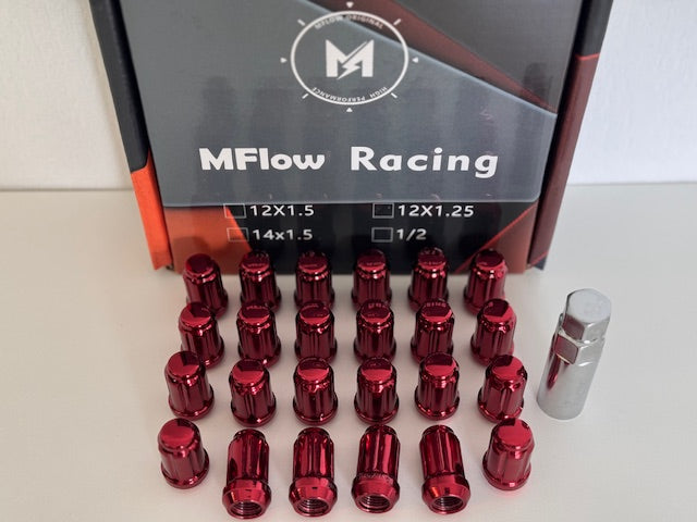 MFLOW 6 SPLINE 12X1.25 L35mm HEX 3/4 24+KEY Conical --Red