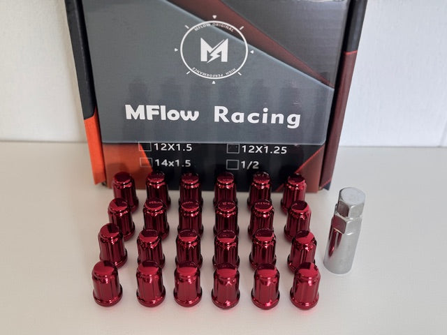 MFLOW 6 SPLINE 12X1.5 L35mm HEX 3/4 24+KEY Conical --Red