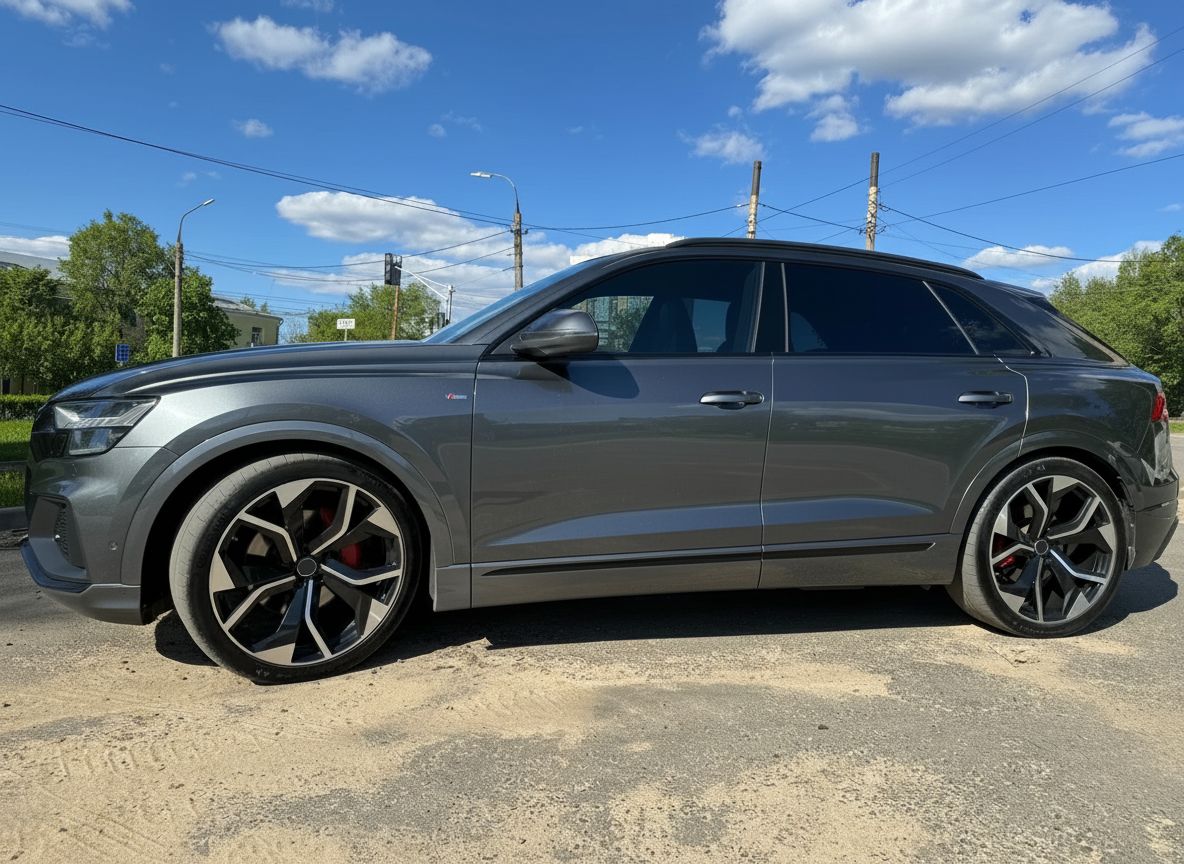 AU13 22x10 5x112 +26 66.6 Black Machined Face