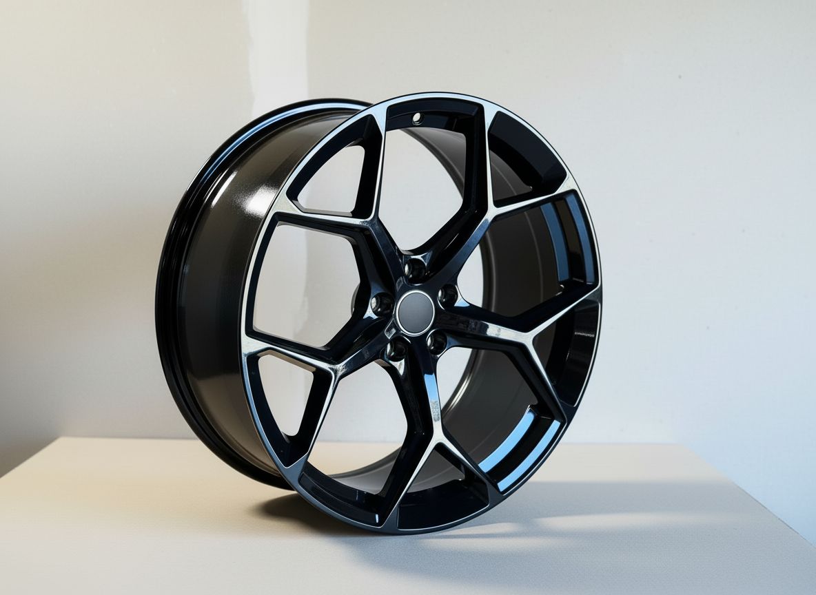 AU16 18x8 5x112 +35 66.6 Gloss Black