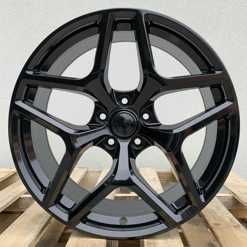 C1 Front: 20x10 Rear: 20x11 5x120 - Gloss Black (Staggered Wheels)