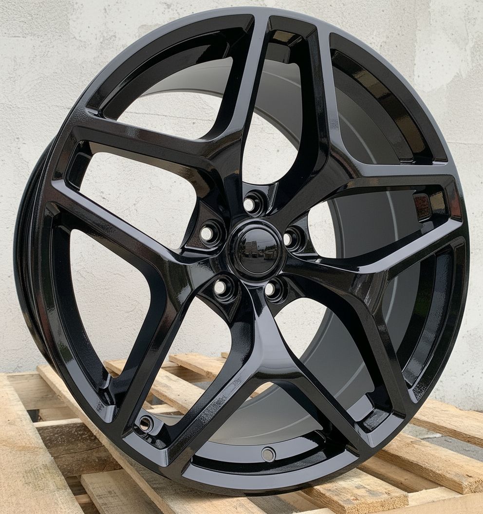 C1 Front: 20x10 Rear: 20x11 5x120 - Gloss Black (Staggered Wheels)
