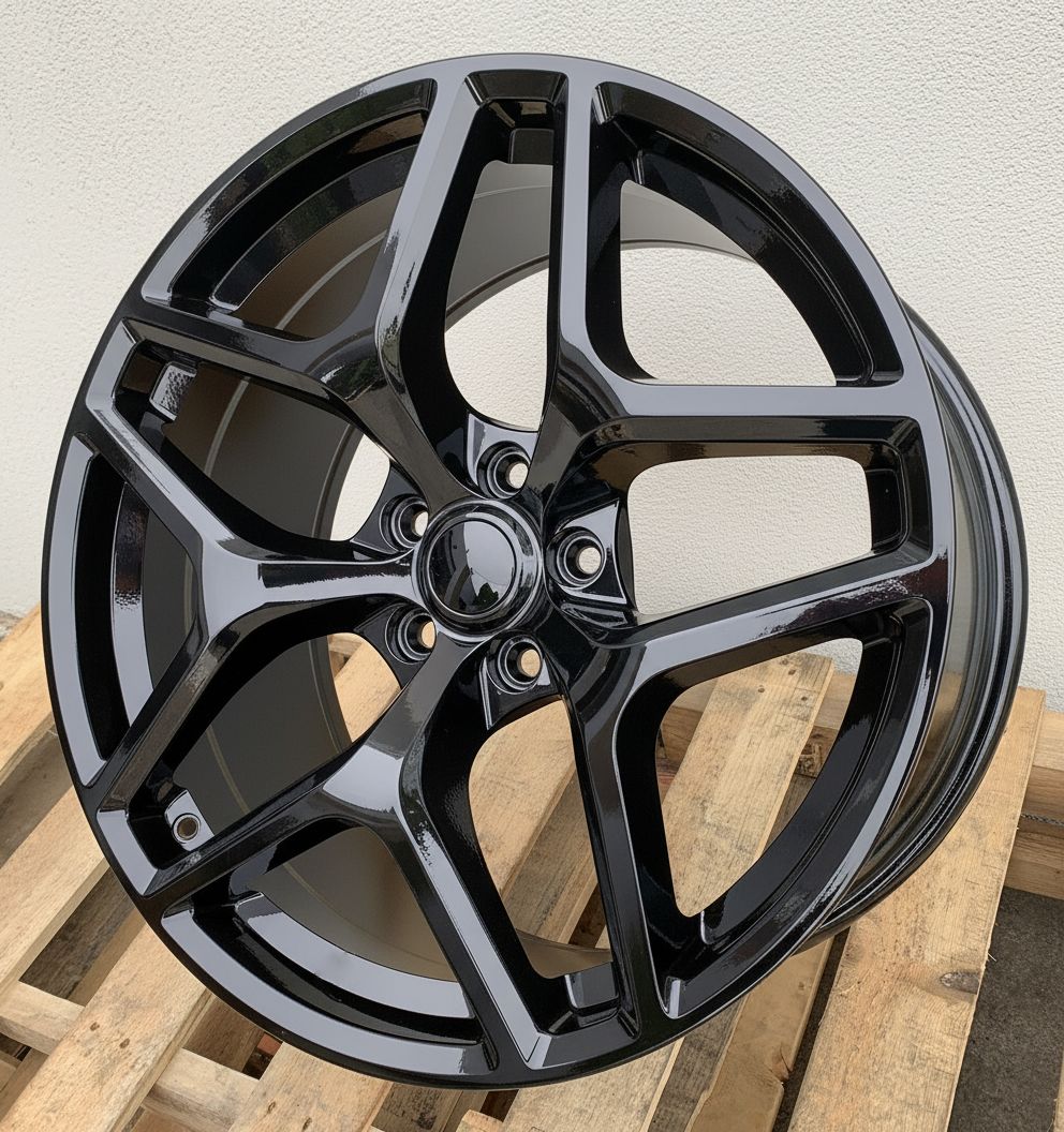 C1 Front: 20x10 Rear: 20x11 5x120 - Gloss Black (Staggered Wheels)