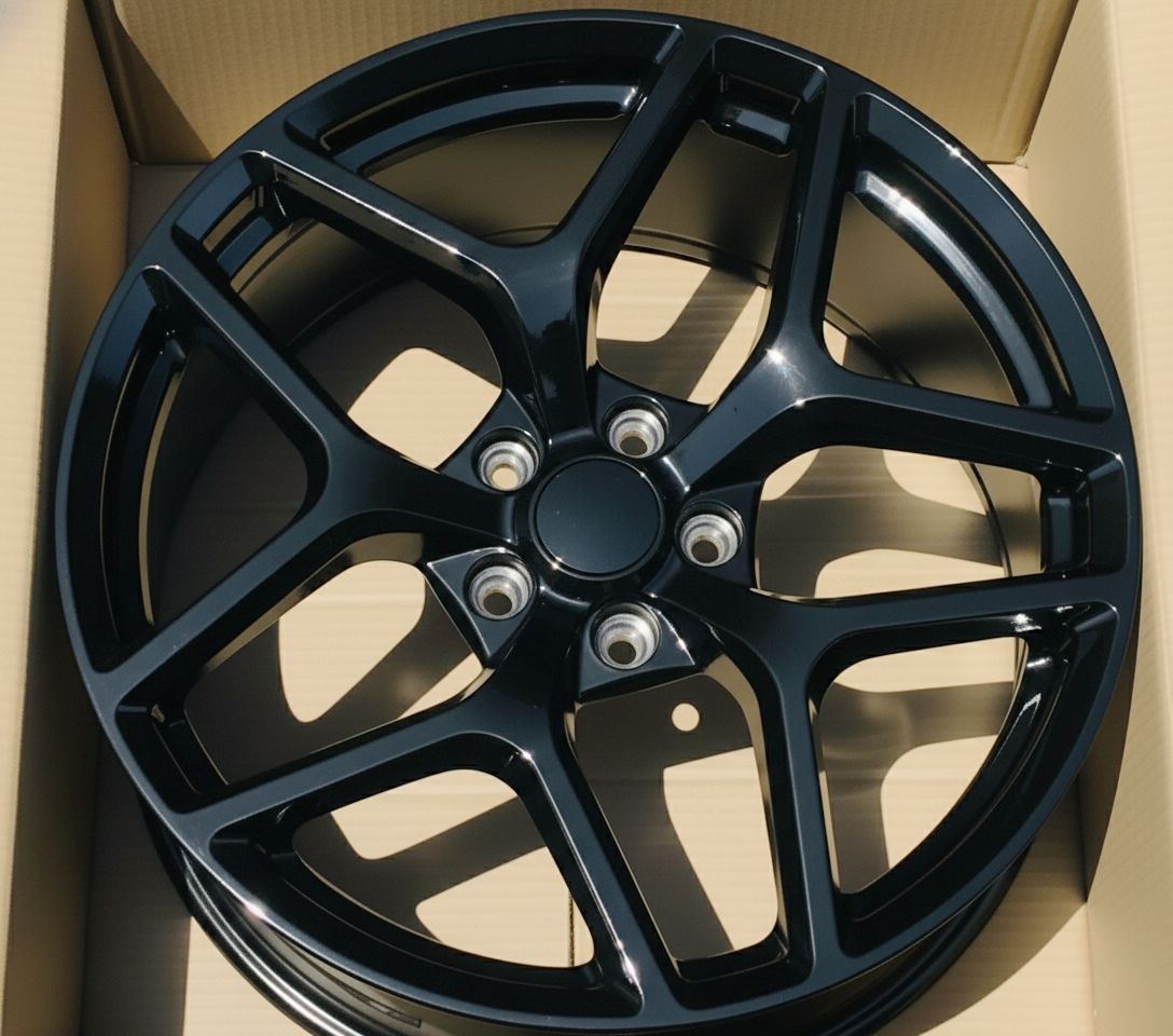 C1 Front: 20x10 Rear: 20x11 5x120 - Gloss Black (Staggered Wheels)