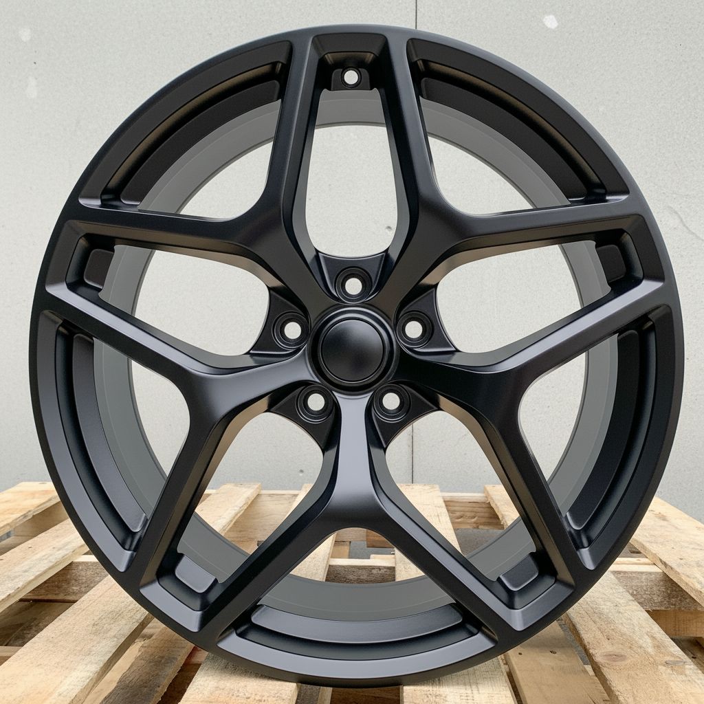 C1 Front: 20x9 Rear: 20x10 5x120 - Matte Black (Staggered Wheels)