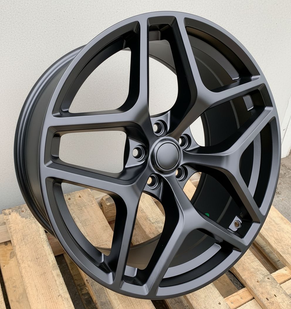 C1 Front: 20x9 Rear: 20x10 5x120 - Matte Black (Staggered Wheels)
