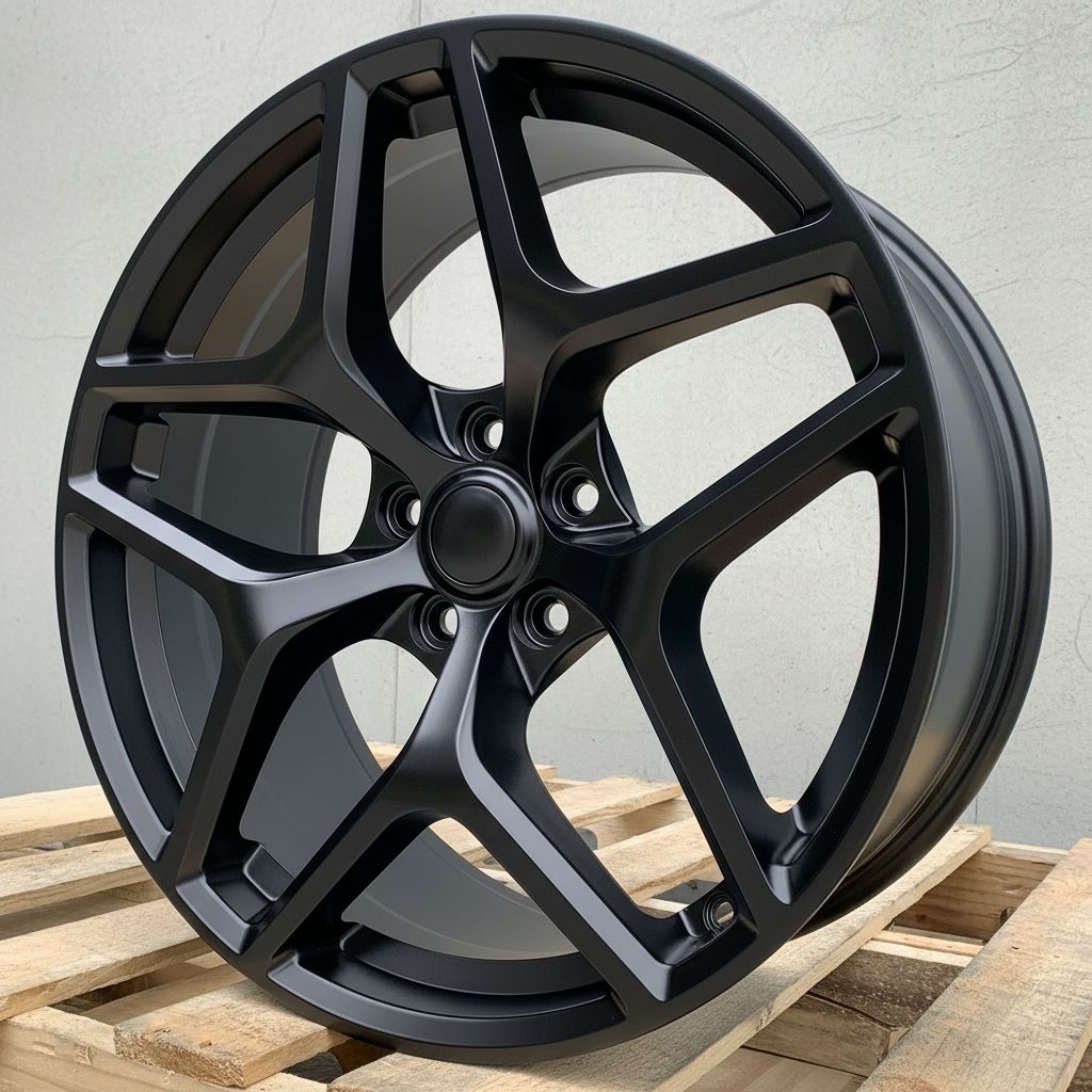 C1 Front: 20x9 Rear: 20x10 5x120 - Matte Black (Staggered Wheels)