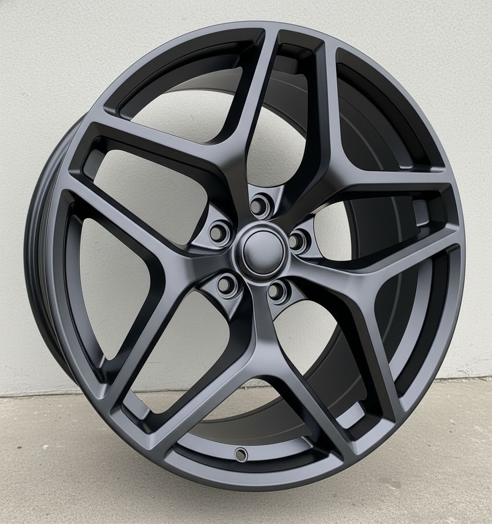C1 Front: 20x9 Rear: 20x10 5x120 - Matte Black (Staggered Wheels)