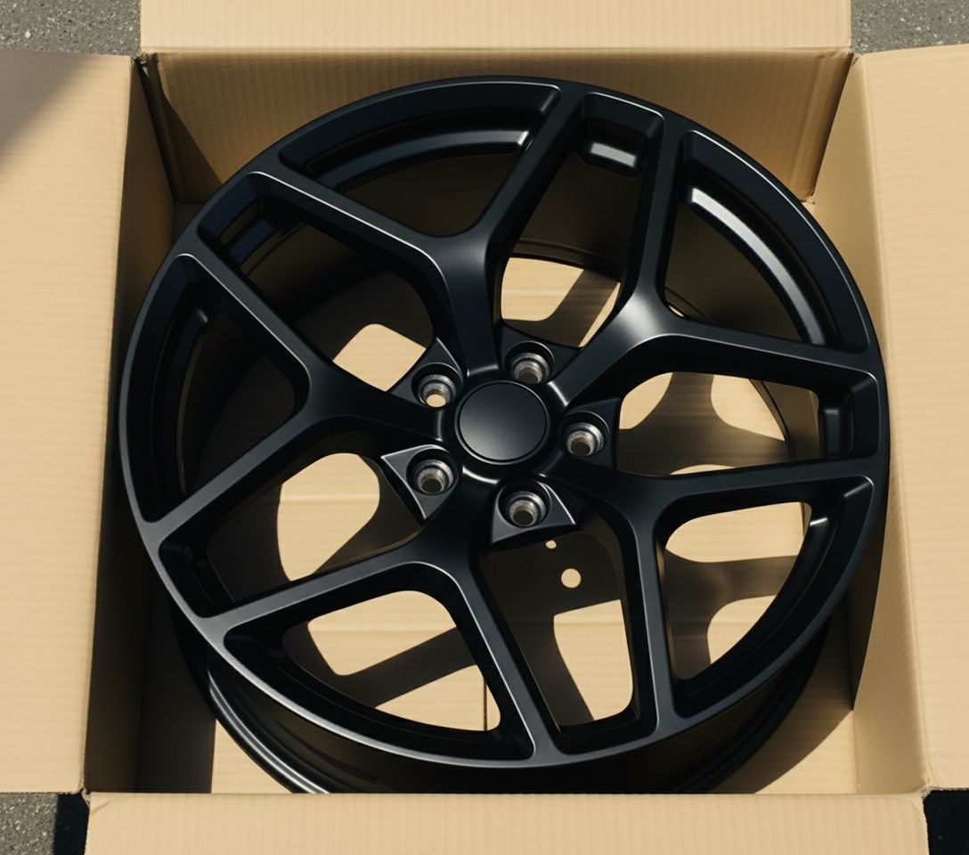 C1 Front: 20x9 Rear: 20x10 5x120 - Matte Black (Staggered Wheels)