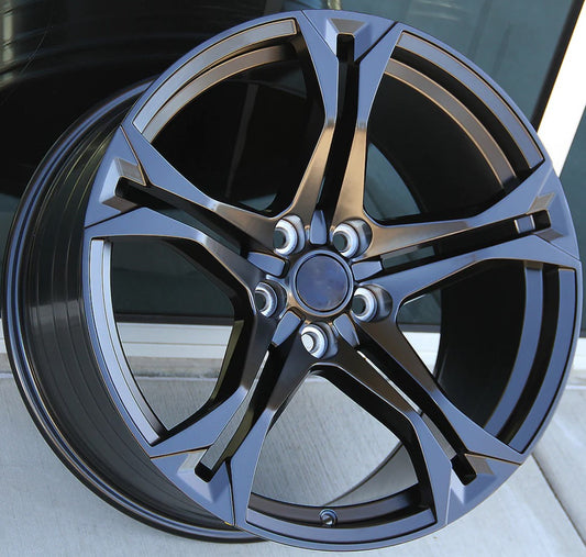 CH5 20x10 5x120 +23 66.9 Matte Black (Chevy Camaro RS SS Z28 ZL1)