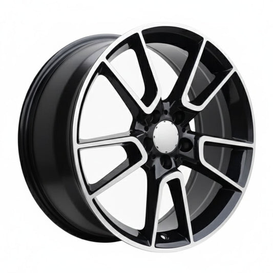 MB10 19x8.5 5x112 +35 66.6 Black Machined Face
