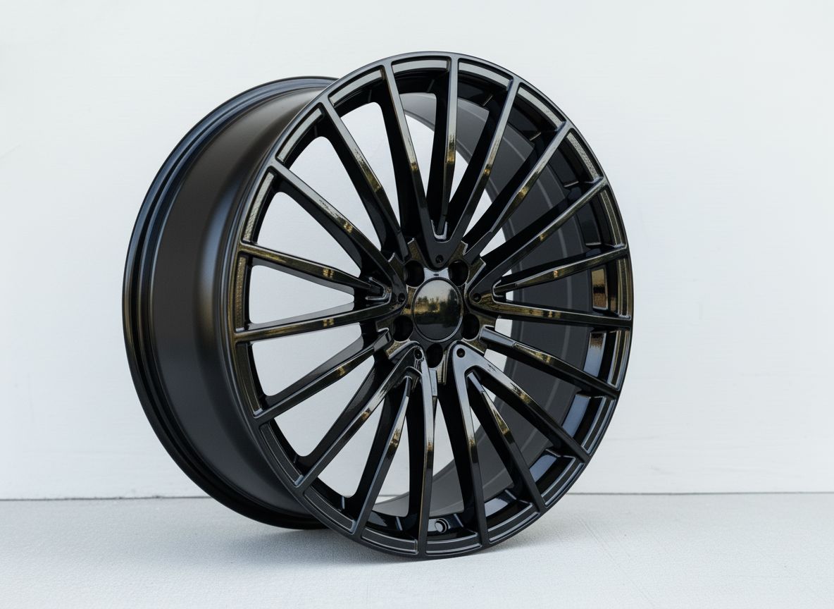 MB15 20x8.5/20x9.5 5x112 +35/+40 Gloss Black (Set of 4)