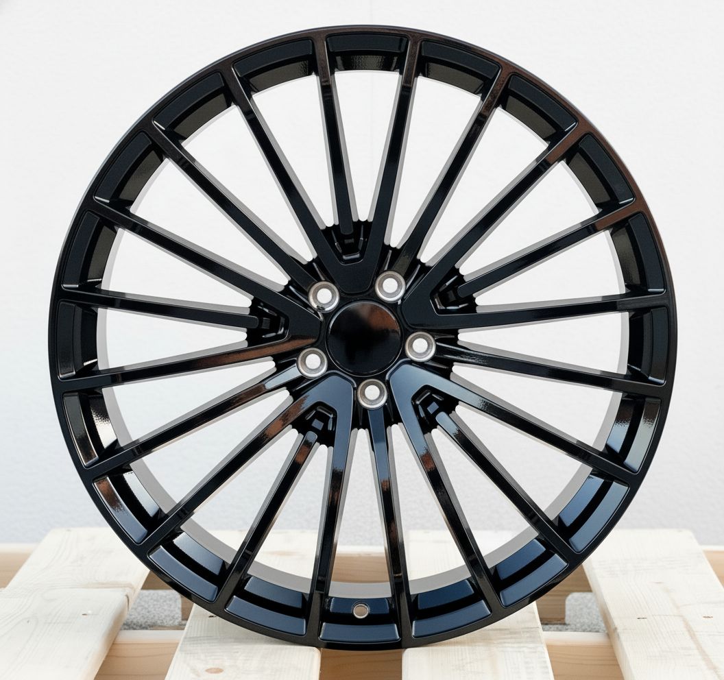 MB15 20x8.5/20x9.5 5x112 +35/+40 Gloss Black (Set of 4)
