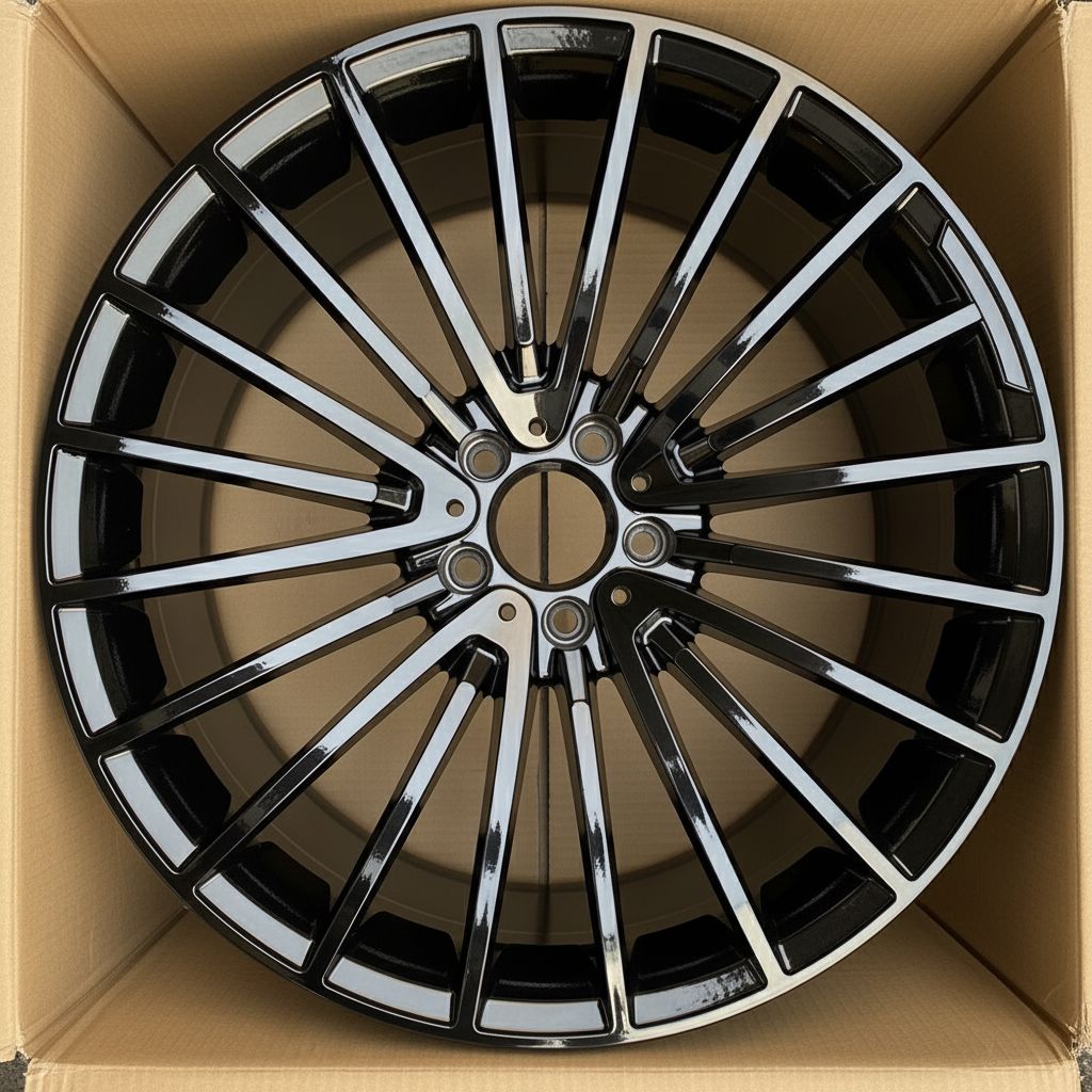 MB15 22x9 5x112 +32 66.6 Gloss Black