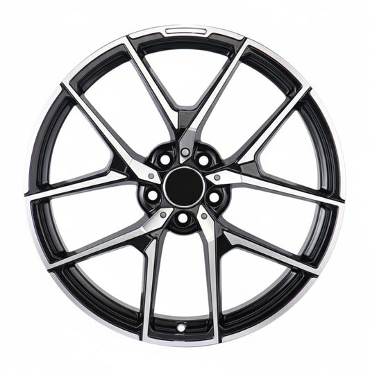MB19 18x8.5 5x112 +35 66.6 Black Machined Face