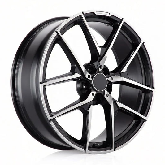 MB19 18x8.5 5x112 +35 66.6 Black Machined Face