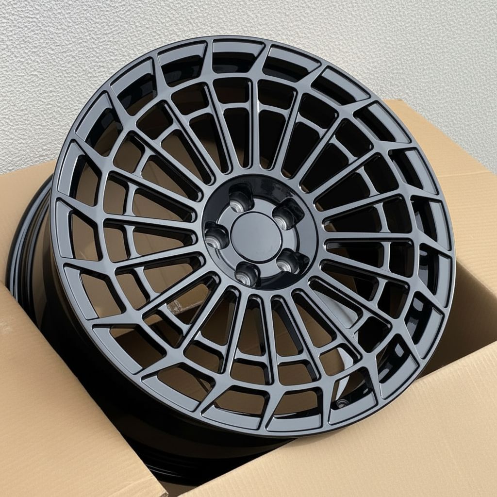MB22 21x10 5x112 +43 66.6 Gloss Black (Set of 4)