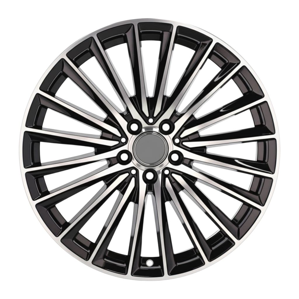 MB23 20x8.5/20x9.5 5x112 +35/+38 Black Machine Face (Set of 4)