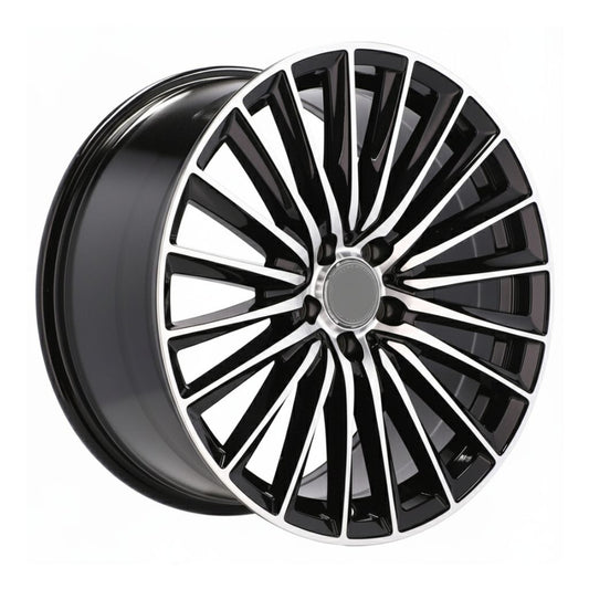 MB23 19x9.5 5x112 +38 66.6 Black Machined Face
