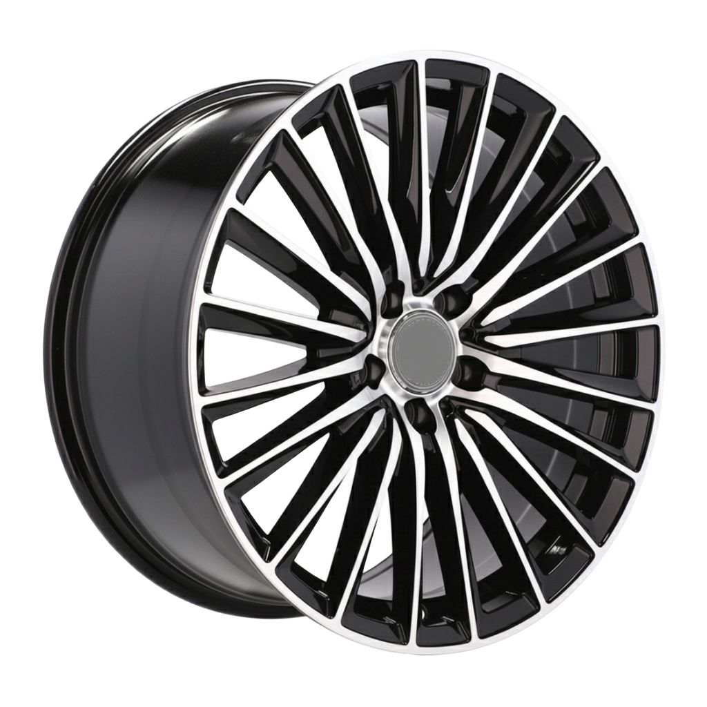 MB23 20x8.5/20x9.5 5x112 +35/+38 Black Machine Face (Set of 4)