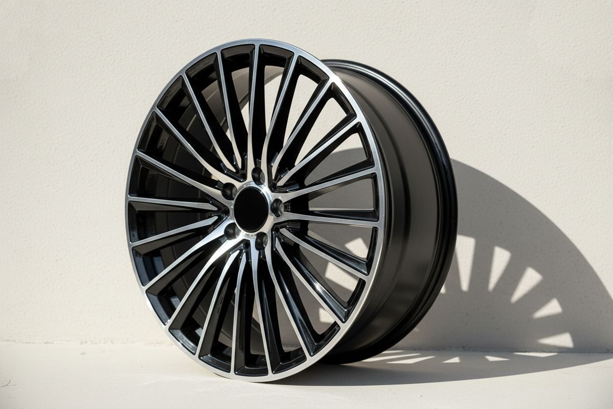 MB23 20x9.5 5x112 +38 66.6 Black Machined Face