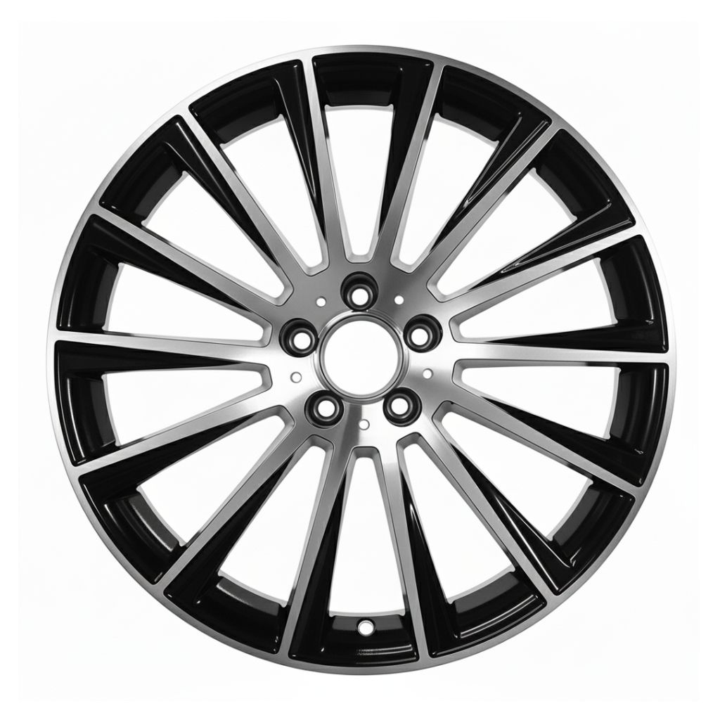 MB4 19x8.5 5x112 +35 66.6 Black Machined Face