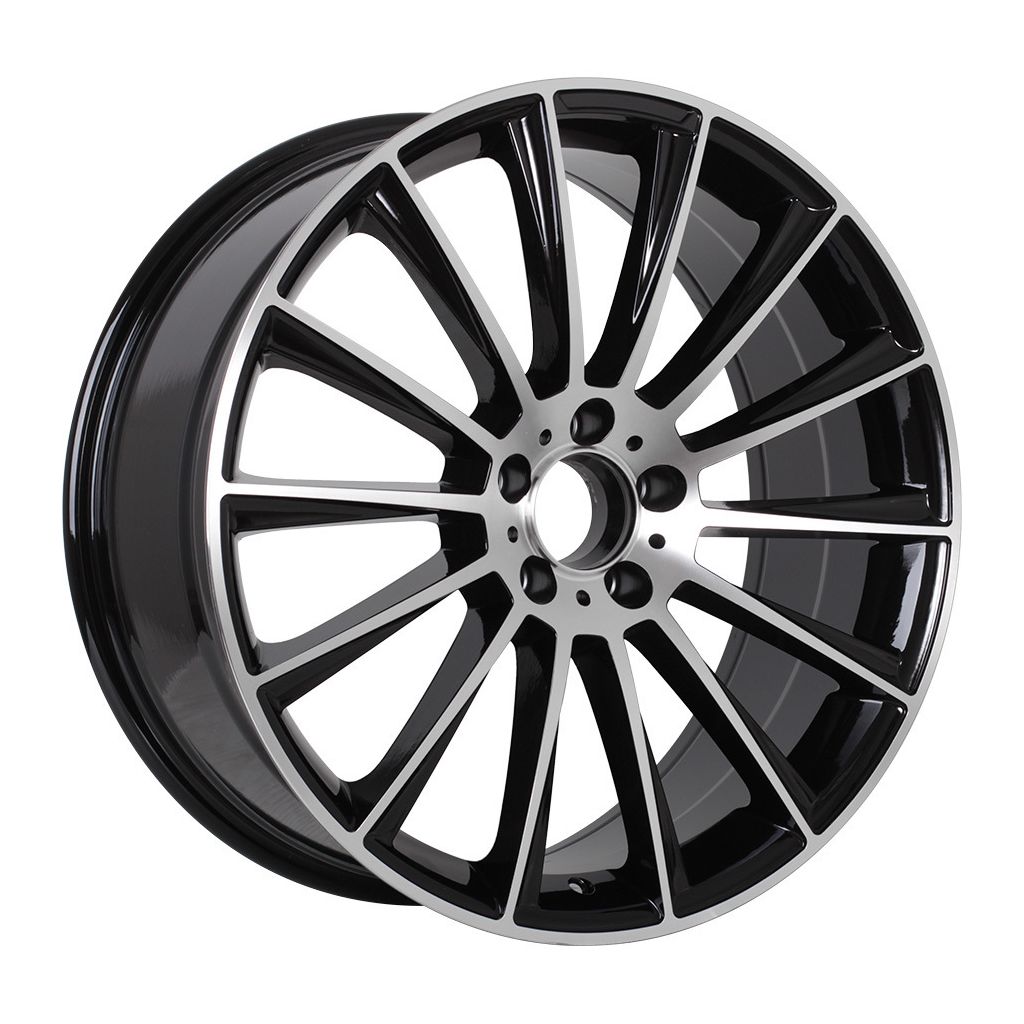 MB4 19x8.5 5x112 +35 66.6 Black Machined Face
