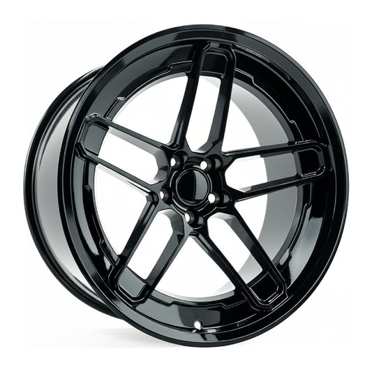 SR8 20x11 5x115 +18 CB71.5 Gloss Black