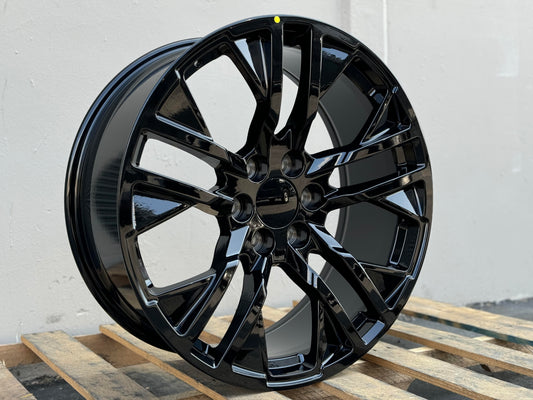 GM3 22x9 6x139.7 +20 78.1 GLOSS BLACK (FITS GMC SILVERADO TAHOE SIERRA)