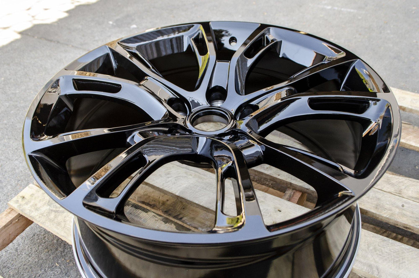 JP1 20X10 5X127 +45 71.5 (FULL GLOSS BLACK) - alphasone