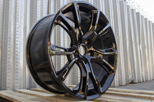 JP1 20X10 5X127 +45 71.5 (FULL GLOSS BLACK) - alphasone