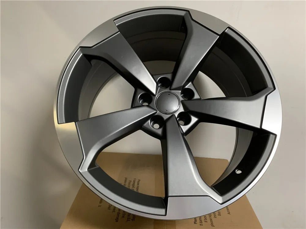 4 WHEELS RIMS / W666 Saint Gunmetal Machined Face 18x8.0 ET35 5x112 CB66.6 - alphasone