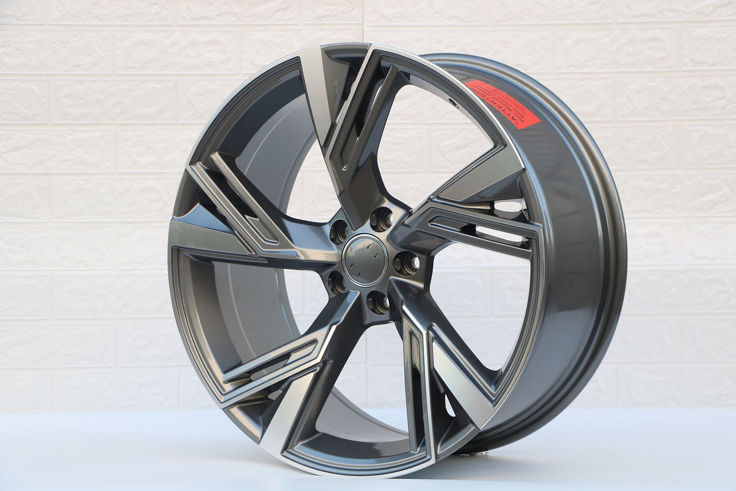 4 WHEELS RIMS / W670 1571 Gunmetal Machined Face 20x9.0 ET35 5x112 CB66.56 - alphasone