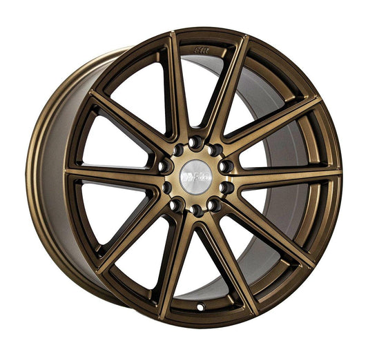 F1R F27 18x8.5 5x100/114.3 40 Bronze (Set of 4 Wheels) - alphasone