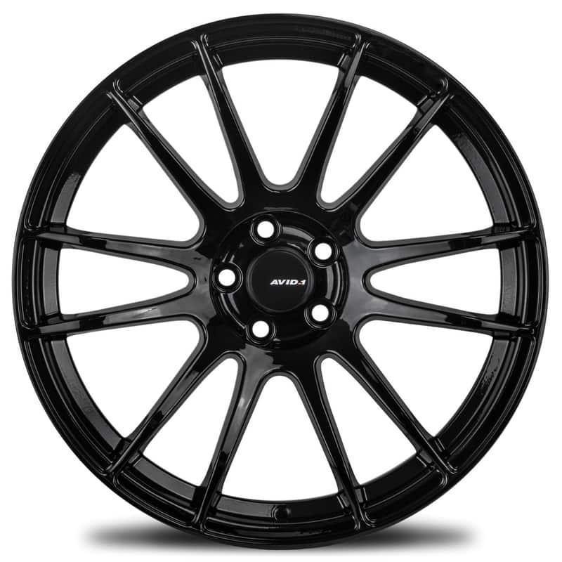 AVID1 AV-20 19x10.5 5x114.3 22 73.1 Gloss Black (Set of 4 Wheels) - alphasone