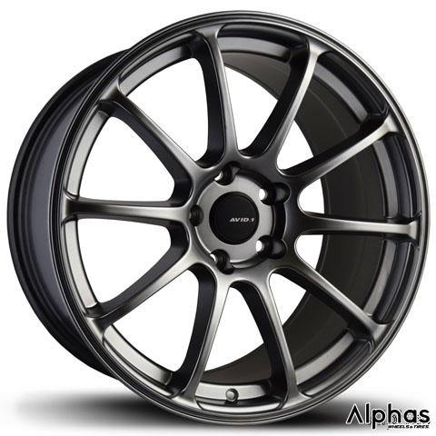 AVID1 AV-27 18x8.5 5x114.3 35 73.1 Hyper Black (Set of 4 Wheels) - alphasone