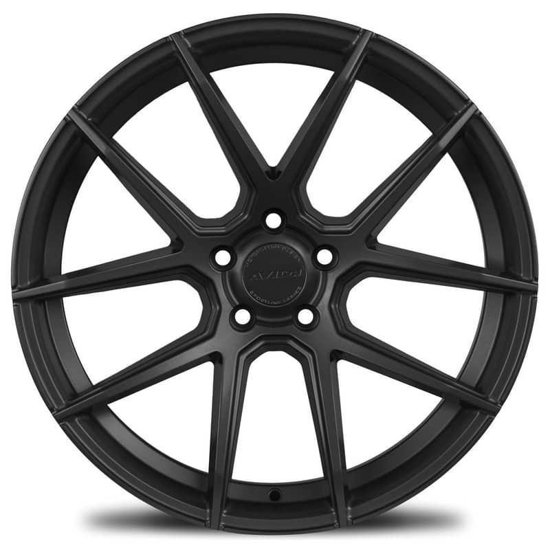 AVID1 SL-02 18x9.5 5x100 38 73.1 MATTE BLACK (Set of 4 Wheels) - alphasone