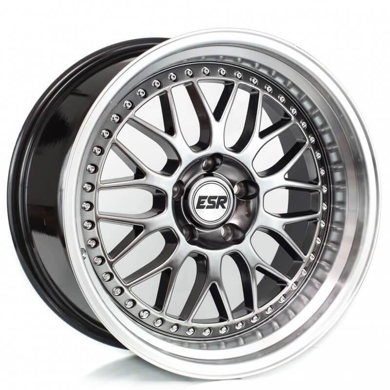 ESR SR01 19X10.5 5X120 22 74.1 HYPER BLACK MACHINE - alphasone