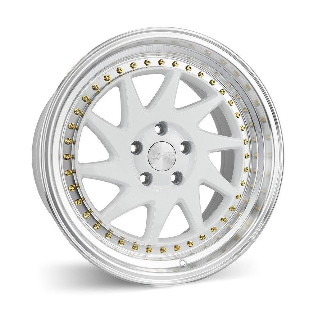 ESR SR09 18X10.5 5X114.3 22 73.1 GLOSS WHITE MACHINE - alphasone