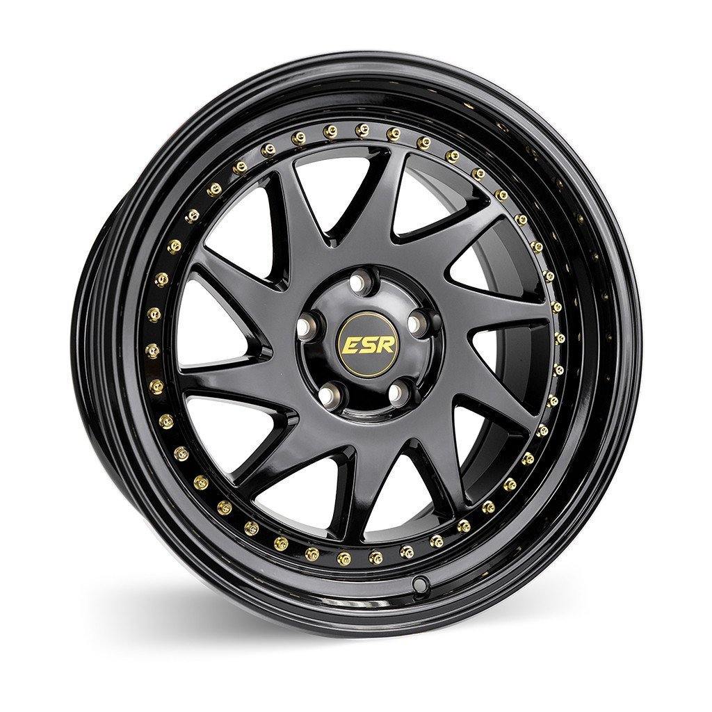 ESR SR09 18X9.5 5X100 35 73.1 GLOSS BLACK - alphasone