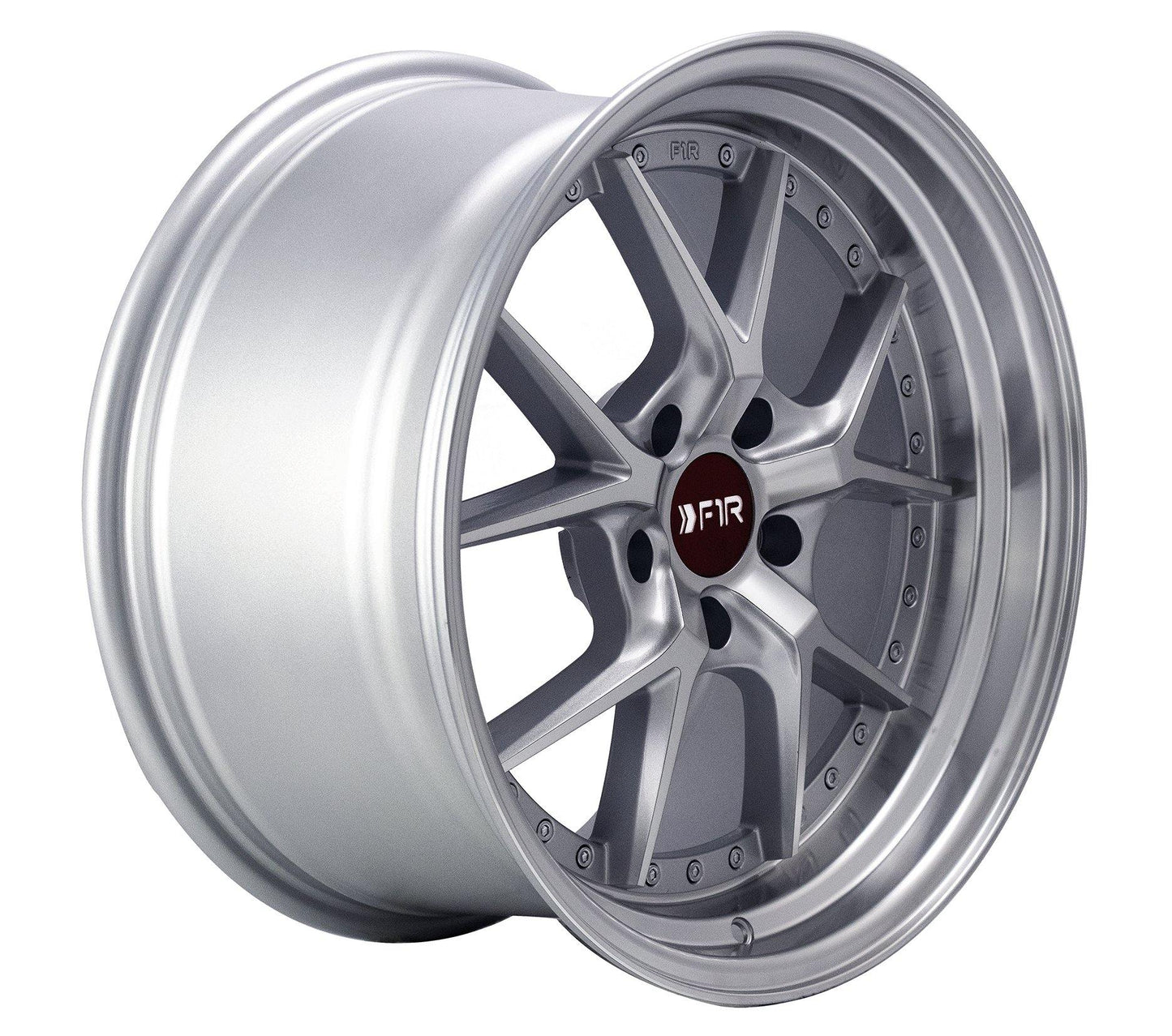 F1R F105 18x9.5 5x114 25 Machine Silver (Set of 4 Wheels) - alphasone