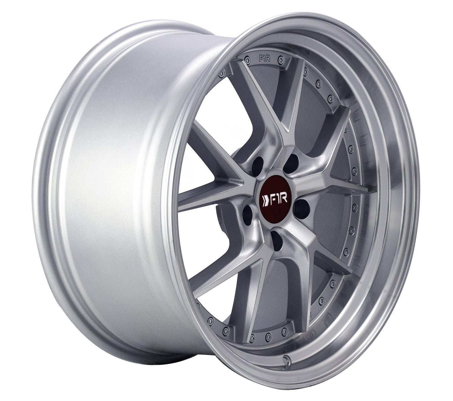 F1R F105 18x9.5 5x114 38 Machine Silver (Set of 4 Wheels) - alphasone