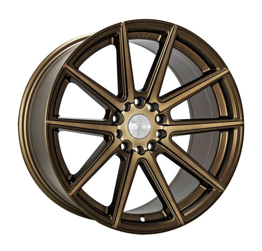 F1R F27 18x9.5 5x100/114.3 38 Bronze (Set of 4 Wheels) - alphasone