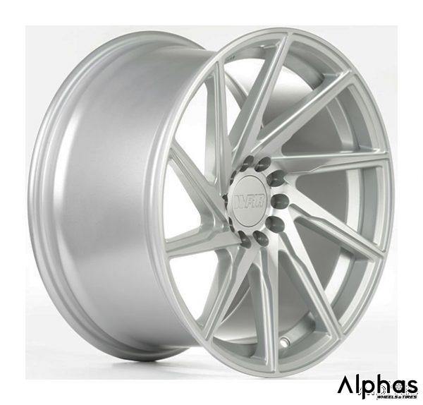 F1R F29 18x9.5 5x100/114.3 38 Machine Silver (Set of 4) - alphasone