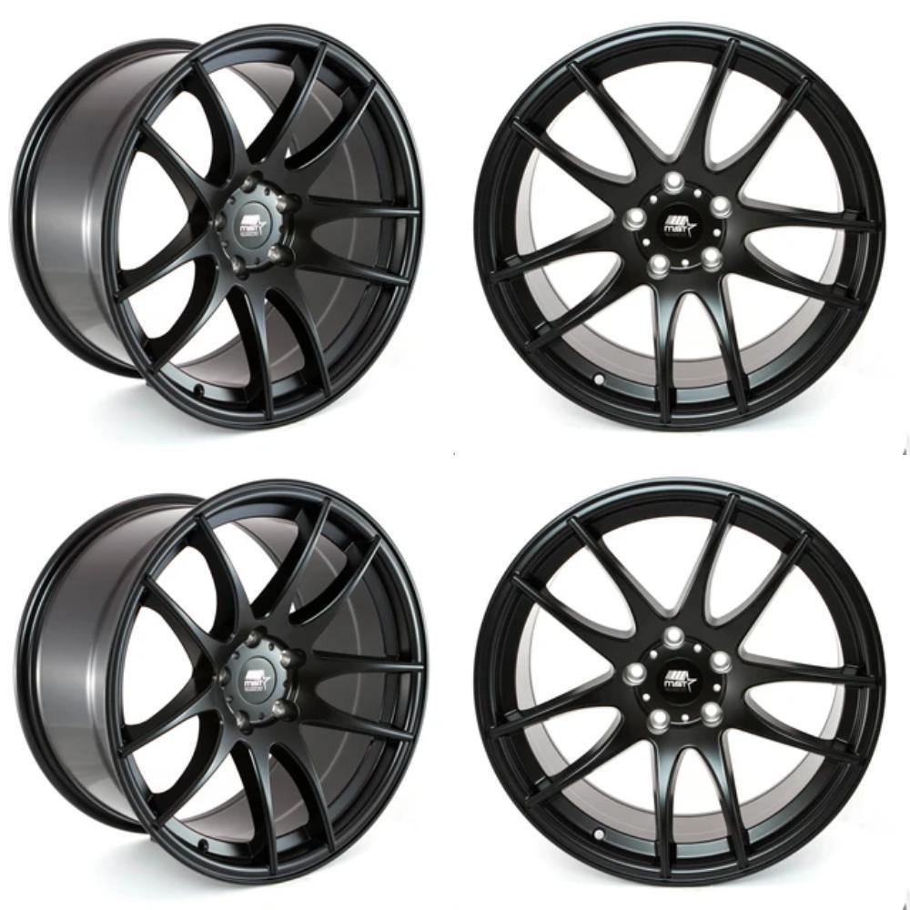 MST MT30 5x114.3 17x9.0 30 73.1 Matte Black (Set of 4) - alphasone