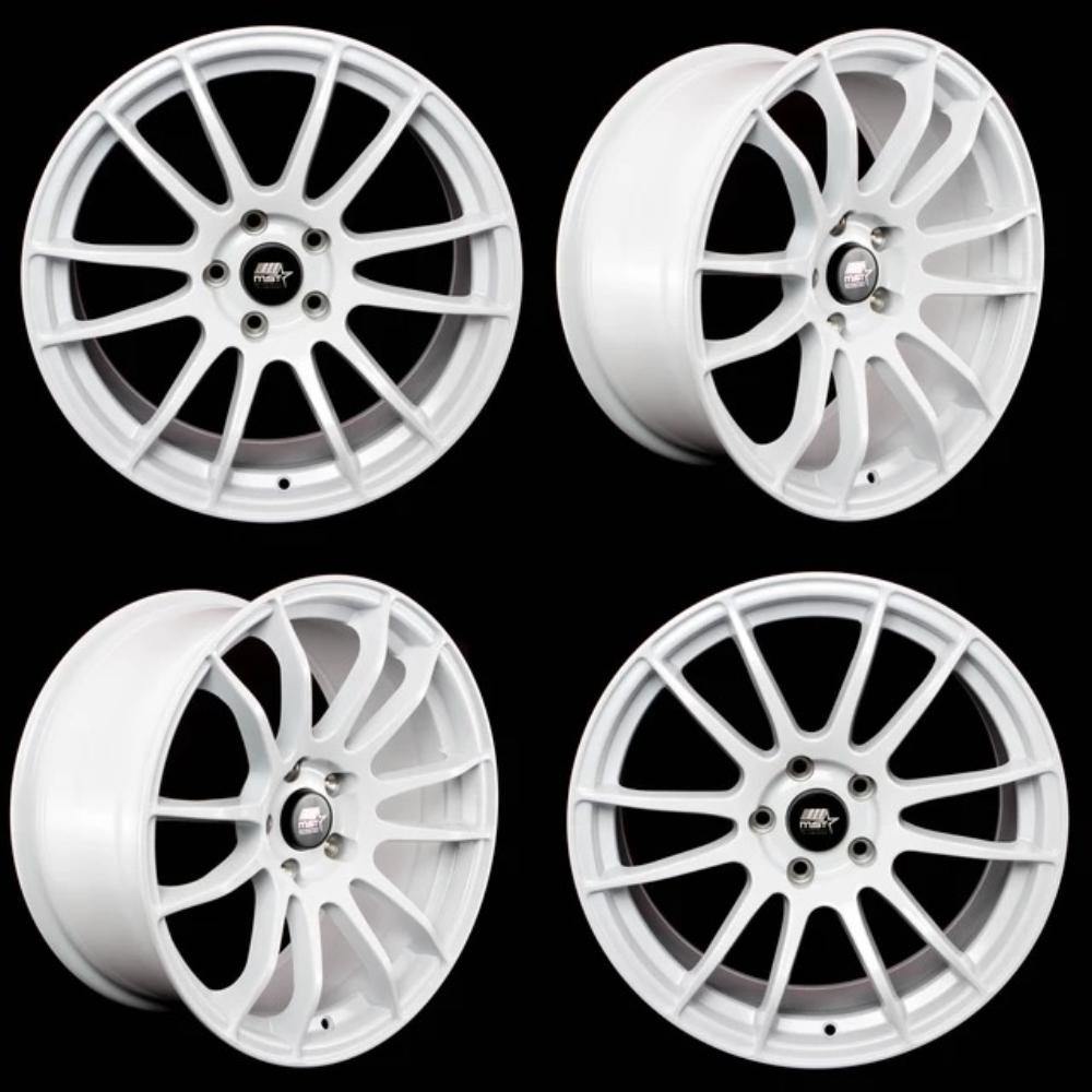 MST MT33 5x114.3 18x8.5 32 73.1 Glossy White (Set of 4) - alphasone