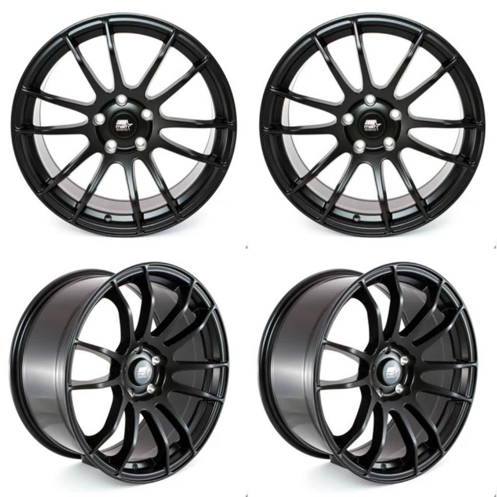 MST MT33 5x114.3 18x9.5 38 73.1 Matte Black (Set of 4) - alphasone