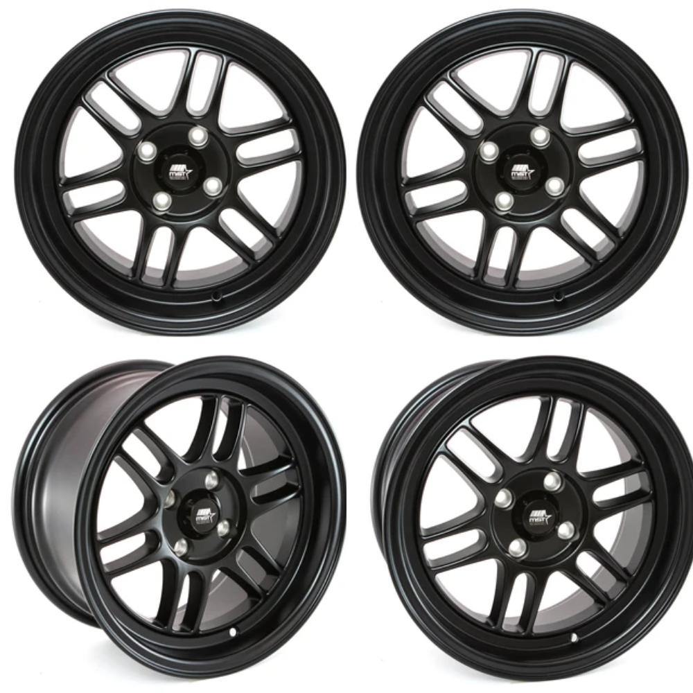 MST Suzuka 4x100/4x114.3 16x7.0 25 73.1 Matte Black (Set of 4) - alphasone